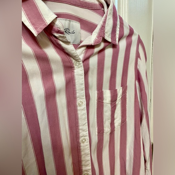 Rails Arlo Shirt in Cali Stripe, Small, $198 Retail - Picture 4 of 5